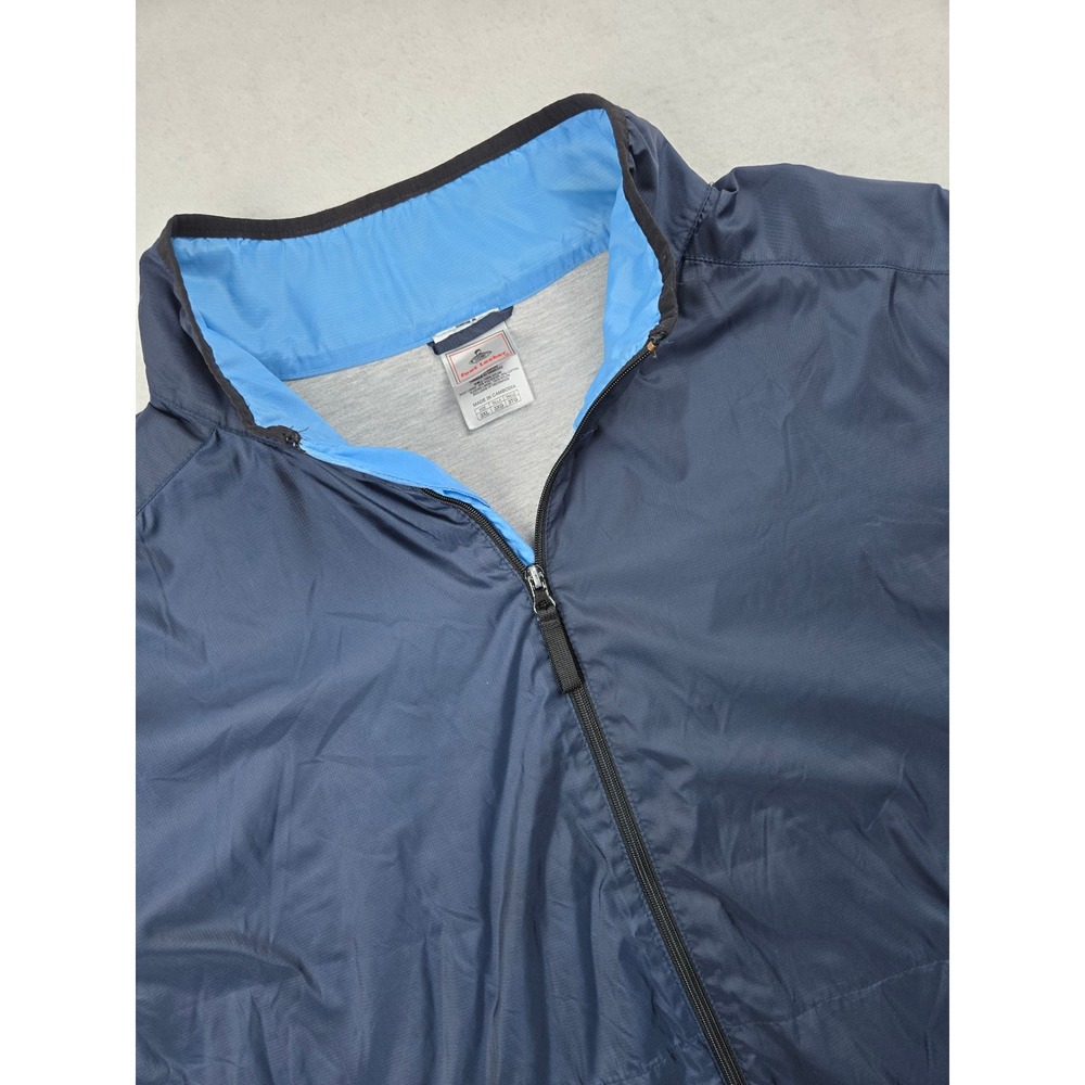 Foot Locker Mens 3XL Navy Blue Lightweight Track Jacket Full Zip Casual Athletic